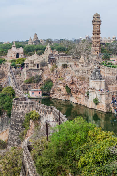 View of Chittor Fort in Chittorgarh, Rajasthan state, India